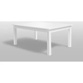 Jídelní stůl Nabytekmorava Jídelní stůl bez rozkladu 140x80 cm / 18mm barva lamina: bílá