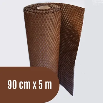 Příslušenství pro plot Progresja Zástěna na balkon ratanová, výška 90 cm - balení 5 m, barva tmavě hnědá RD01