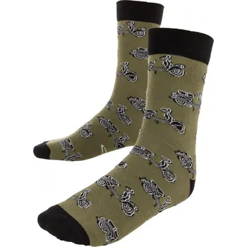Pánské ponožky ST Ponožky Vespa Kickstarter, zelená/černá, unisex, 36-40 93640GR