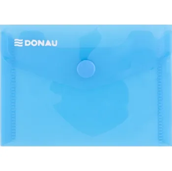 Obálka Obálka s drukem Donau průhledná, A7, PP, modrá