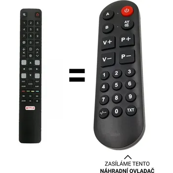 Thomson 55UD6306 náhradní dálkový ovladač pro seniory