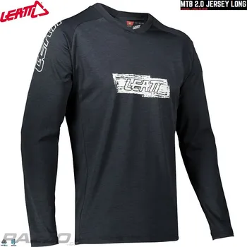 cyklistický dres Dres na kolo Leatt MTB 2.0 Gravity Jersey Black 2022 XL