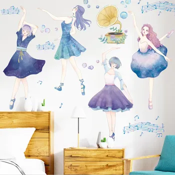 Samolepící dekorace Samolepka na zeď "Tanečnice" 86x107 cm