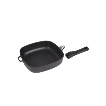 Pečicí pánev Titanová pánev hranatá 26x26x6,5 cm BAF Gigant indukce odnímatelná ručka