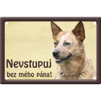 Plechová cedule Smal Výstražná cedule: Australský honácký II