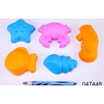 Hračka na písek FORMICKY 5ks MORSKY SVET