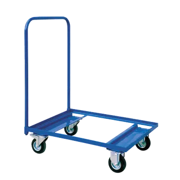 Plošinový vozík Manipulační podvozek 800x600x100 Modrá RAL 5010