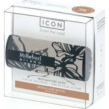 Osvěžovač vzduchu Millefiori ICON VŮNĚ DO AUTA TEXTIL FLORAL/VANILLA & WOOD Millefiori: 1ks