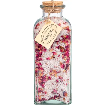 Koupelová sůl Koupelová sůl s plátky růží - karafa velká