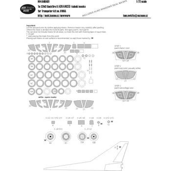Plastikový model 1/72 Mask Tu-22M2 Backfire B ADVANCED (TRUMP)