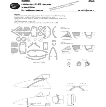 Plastikový model 1/72 Mask F-106A Delta Dart ADVANCED (MENG DS-006)