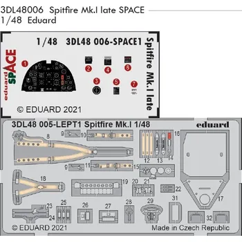 Plastikový model 1/48 Spitfire Mk.I late SPACE 3D (EDU)
