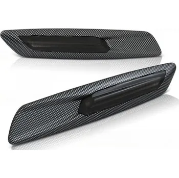 Směrový světlomet Boční blinkry Tuning Tec LED BMW E 61 2004 - 2010 F10 style carbon