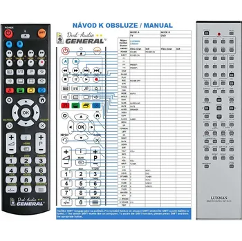 Dálkový ovladač General LUXMAN LR-8500 - náhradní dálkový ovladač
