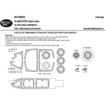 Plastikový model 1/48 Mask Su-30MK BASIC (KITTYH 80169)