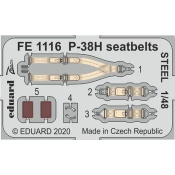 Plastikový model 1/48 P-38H seatbelts STEEL (TAM)