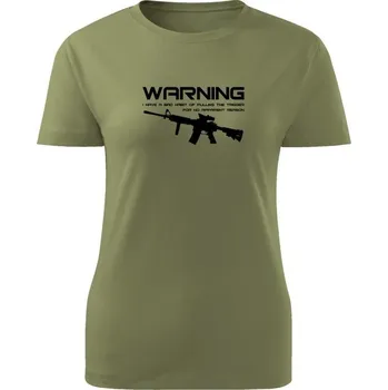 Dámské tričko BAD HABIT M4 - olivová