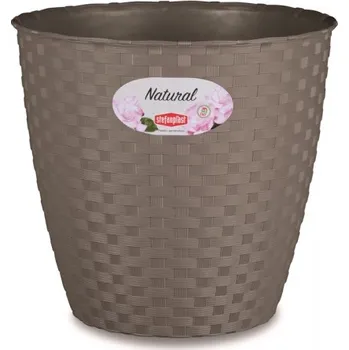 VETRO-PLUS Květník o29 cm Rattan světle hnědý