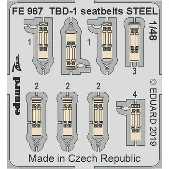 1/48 TBD-1 seatbelts STEEL (G.W.H.)