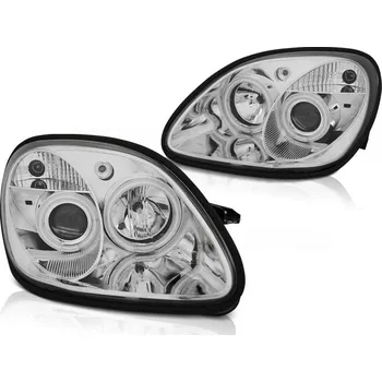 Přední světlomet Tuning Tec Přední světla MERCEDES R170 SLK 04.96-04 ANGEL EYES CHROMOVÉ