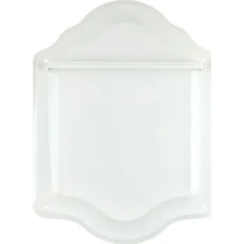 police Bílá nástěnná polička na náčiní White blue - 34*53cm