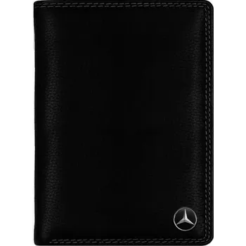 Peněženka Kožená peněženka MERCEDES BENZ. Bezpečnostní ochrana karet RFID. Pravá kůže