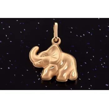 Přívěsek Slon-zlatý přívěsek P009, Au 585/1000 14kt,0,70g (14kt,váha 0,7g)