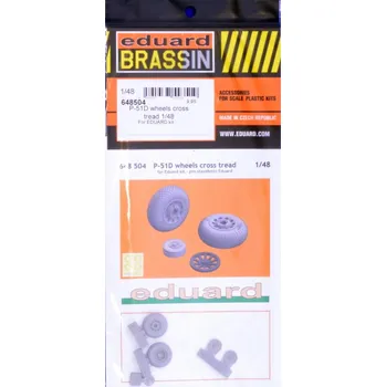 Plastikový model BRASSIN 1/48 P-51D wheels cross tread (EDU)