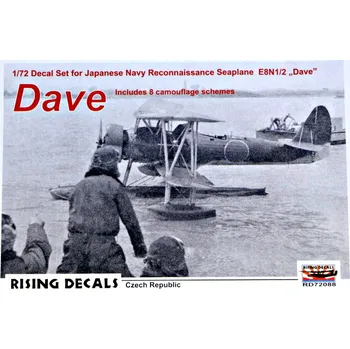 Plastikový model 1/72 Decal E8N1/2 DAVE (8x camo)