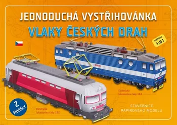 Papírový model Vlaky českých drah Jednoduchá vystřihovánka - Ivan Zadražil (2017)