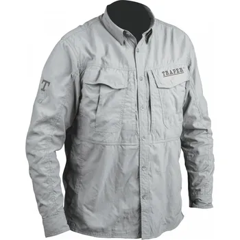 Pánská košile Košile Traper Montana Light Gray vel. L