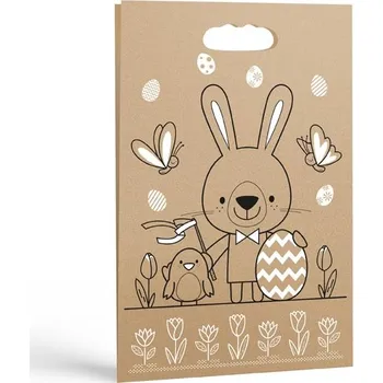 Dárková taška MFP Taška velikonoční papírová 26 x 41 x 11 cm zajíc