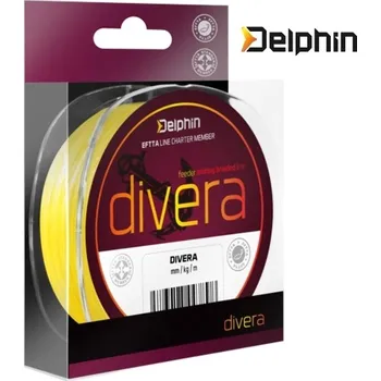 Delphin DIVERA Feeder pletená šňůra 150 m / žlutá průměr: 0,10 mm/10 lbs