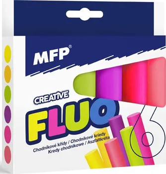 MFP Křídy chodníkové barevné Fluo 6 ks 