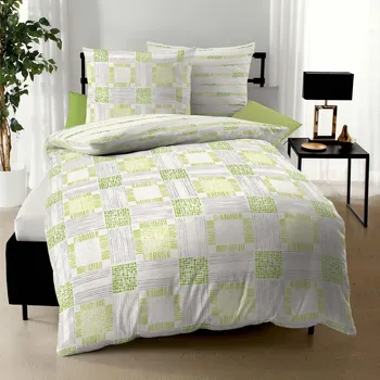 Povlečení Kaeppel | Krepové povlečení Revolve zelené, 140x200, 70x90