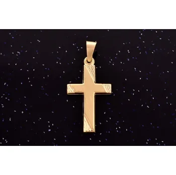 Přívěsek Křížek zlatý P003, Au 585/1000 14kt,0,68g (14kt,váha 0,70g)