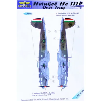 Plastikový model 1/48 Decals Heinkel He 111P over Iraq (MINI)