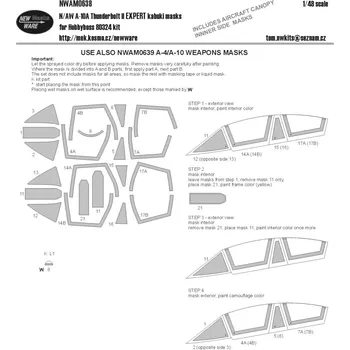 Plastikový model 1/48 Mask N/AW A-10A Thunderbolt II EXPERT (HOBBY)