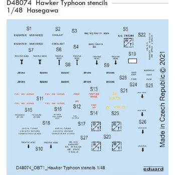 Plastikový model 1/48 Decals Hawker Typhoon stencils (HAS)