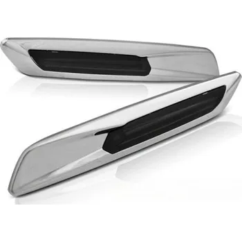 Směrový světlomet Tuning Tec Boční blinkry LED BMW E81 2007-2010 chrom kouřové F10 style
