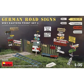 Plastikový model 1/35 German Road Signs WWII (East Front Set 1)