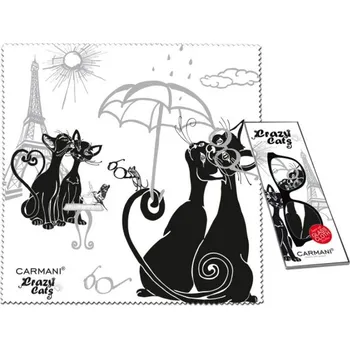 Utěrka Mikrohadřík CARMANI Kočky (Utěrka na brýle s kočkou)