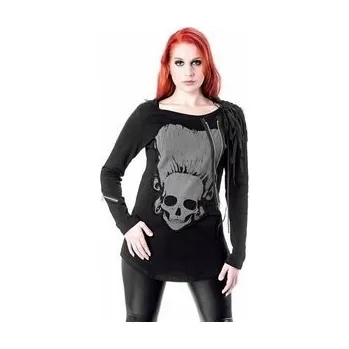 Gotický top dámský Dracula Skull