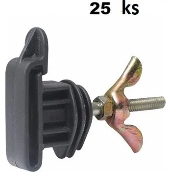 Ohradník Páskový izolátor VN Standard s klipem se závitem M6 na elektrický ohradník 25 ks