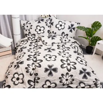 Povlečení Numberoplus Francouzské bavlněné povlečení - Emily černá