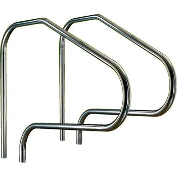 Bazénové schůdky Vágner Pool Žebříkové madlo 1220mm s pouzdrem a rozetou AISI 316