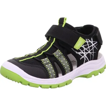 Dětská sportovní obuv černo-zelené sportovní sandály Superfit