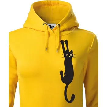Dámská mikina Dámská mikina s kočkou, Barva Žlutá, Velikost 2XL, Canvas Dámská mikina Bezvatriko.cz 0552