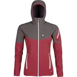 High point Dámská softshellová bunda Atom Lady Hoody S, brich red/iron gate
