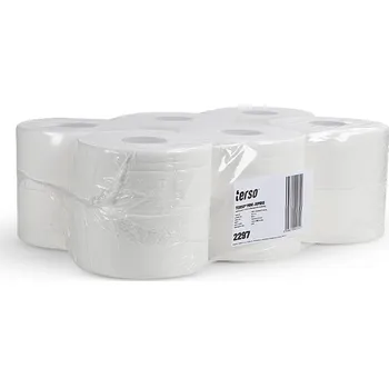 Toaletní papír Dvouvrstvý toaletní papír v perforovaných rolích s návinem 160 metrů.